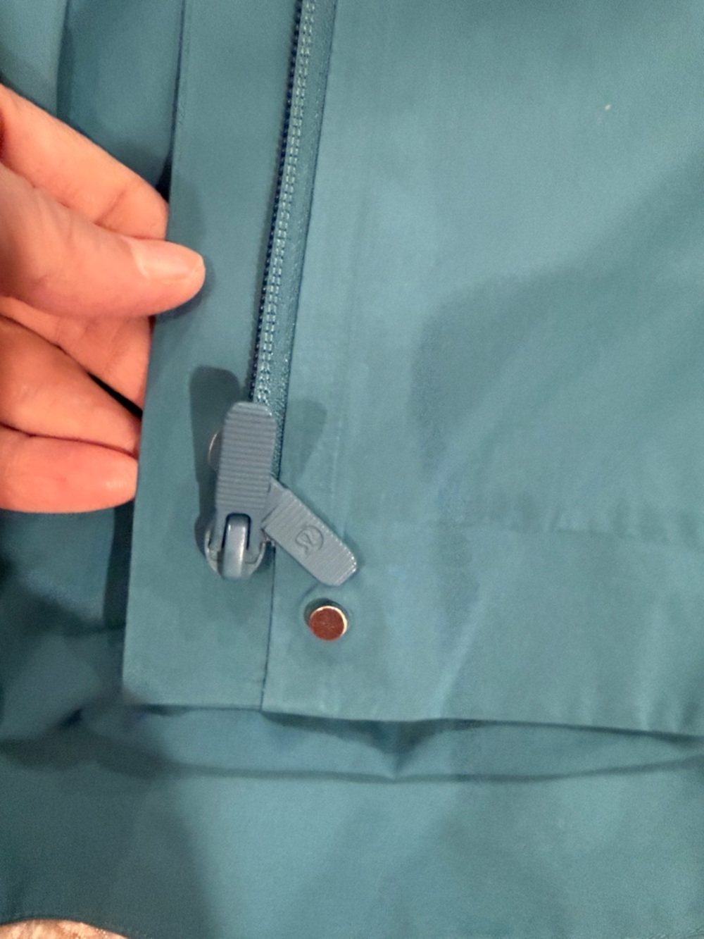 lululemon athletica Rebel Teal Hooded Rain Trench Jacket - Picture 13 of 13